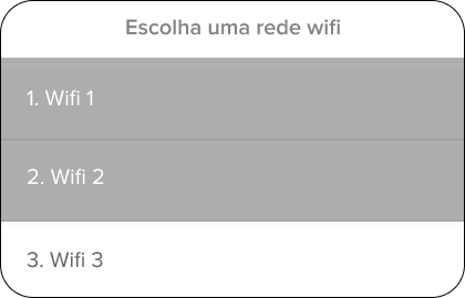 Point Pro com lista de redes wifi disponível.